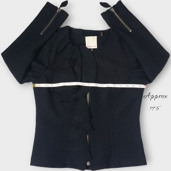 Rebecca Taylor Wool Ruffled Jacket - Picture 9 of 12